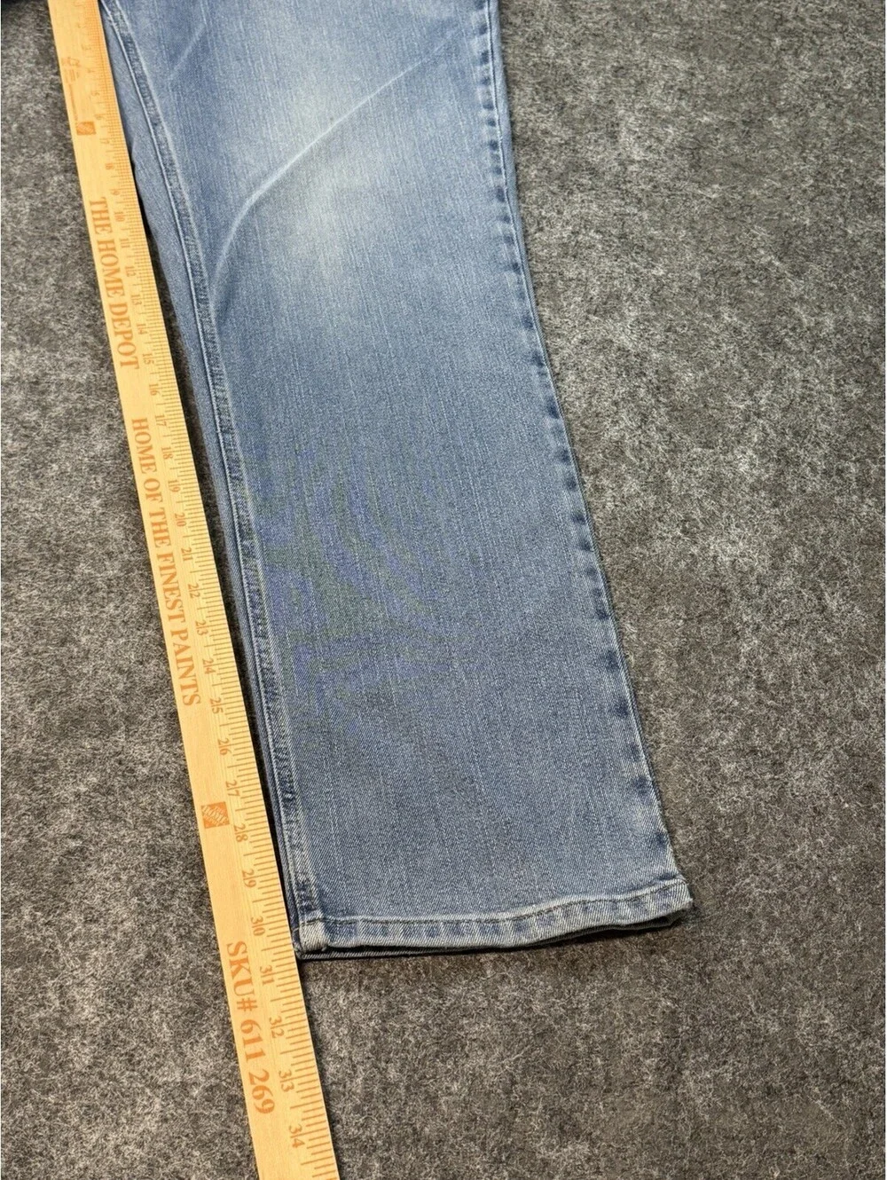 Carhartt Original Fit Jeans Mens 40x32 Light Wash Straight Leg Denim Pants
